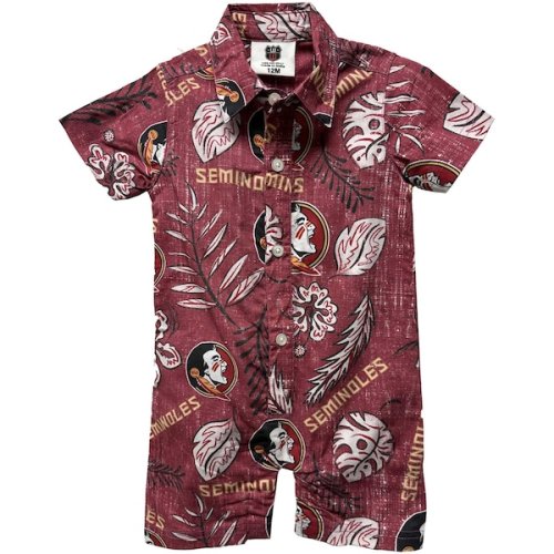Infant (12 month) Wes & Willy Garnet Florida State Seminoles Vintage Floral Romper