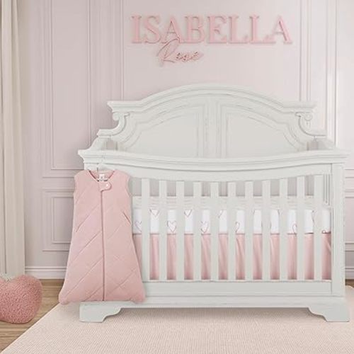 Evolur Buybuy Baby I Hear You 3 Piece Crib Bedding Set, Machine Washable, Soft and Breathable Toddler Bedding Set, Includes Fitted Sheet, Wearable Blanket and Crib Skirt