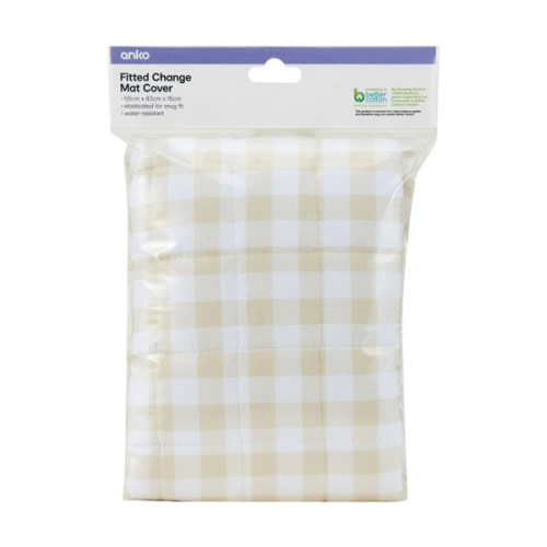 Fitted Change Mat Cover - Gingham