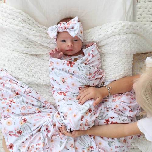 Wrens Wildflower Oversized Swaddle Blanket