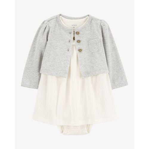 Baby 2-Piece Bodysuit Dress & Cardigan Set - Carter's | Carter's