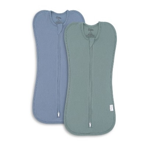 Swaddle Blanket Baby Girl Boy Easy Zipper Wrap 2 Pack Newborn Infant Sleep Sack by Comfy Cubs, Color: Nomadic blue, azul, Size: small 0-3 months