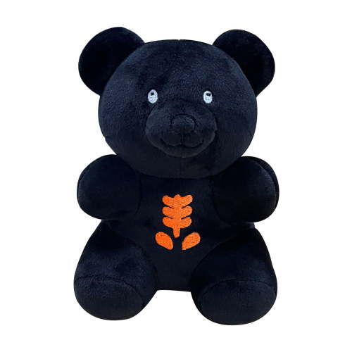 Skeleton Gummy Bear Plush, Black, 6", Halloween by Way To Celebrate