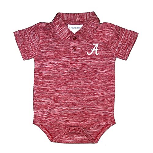 Two Feet Ahead Space Dye Short Sleeve Golf Polo Baby Bodysuit Creeper Newborn Infants Sizes 0-3M-6M-12