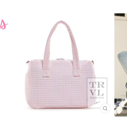 TRVL Stroller Bag- Pink Stripe – VACE