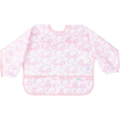 The Cover Everything Infant Bib, Bow - Apple of My Isla | Maisonette