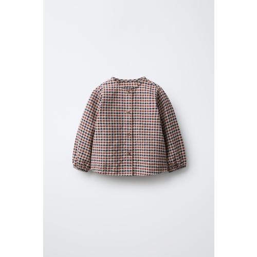 TARTAN PLAID SHIRT - Red / Navy | ZARA United States
