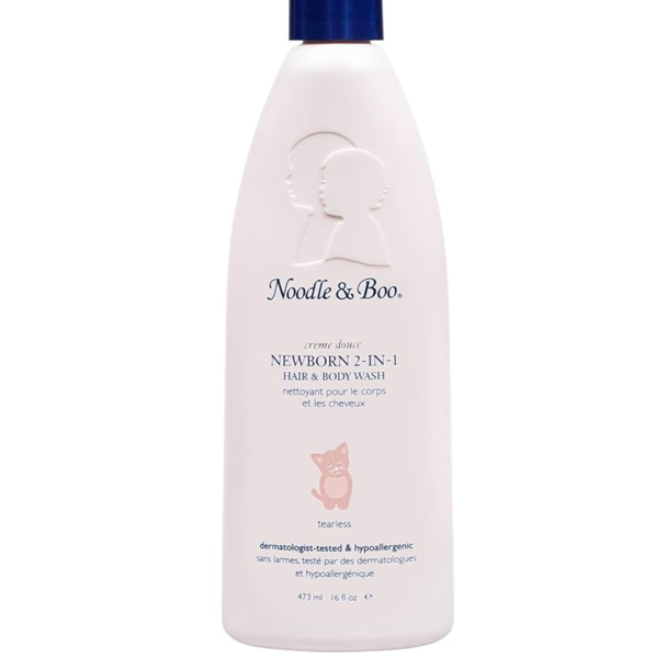 Noodle & Boo Newborn 2-in-1 Baby Shampoo and Body Wash, Tear-Free, Hypoallergenic, Baby Bath Essentials, Moisturizing, pH-Balanced, Vitamin-Enriched, Pediatrician-Tested