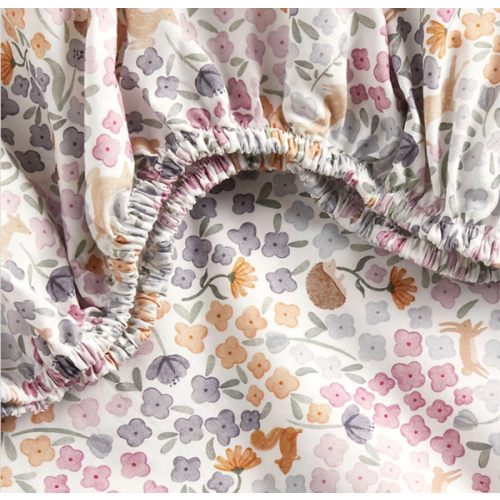Stay Cool Wonderland Prairie 100% Organic Cotton Baby Crib Fitted Sheet