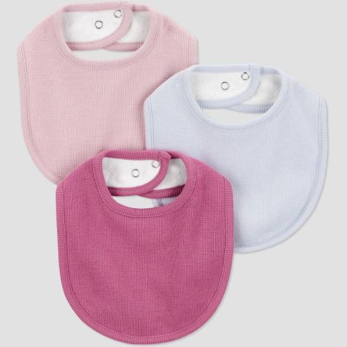Carter's Just One You® Baby Girls' 3pk Bibs - Burgundy/Purple