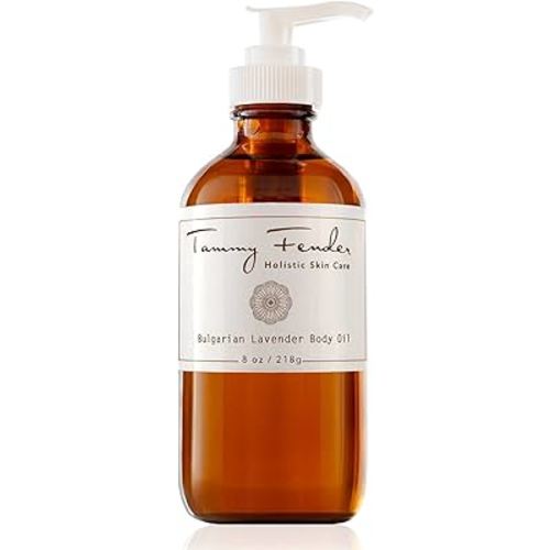 TAMMY FENDER - Bulgarian Lavender Body Oil | Natural, Organic, Cruelty-Free, Non-Toxic Self Care | Soothe, Moisturize, & Nourish For Radiant, Soft Skin | All Skin Types (8 oz | 218 g)
