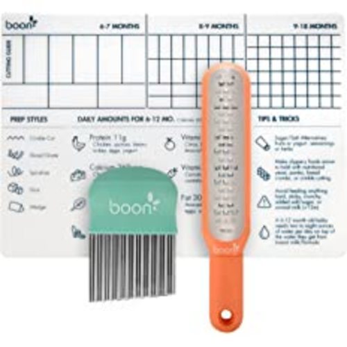 Amazon.com : Boon DIVVY Solid Baby Food Starter Kit, Includes Crinkle Cutter, Grater & Silicone Mat, 3pc Set : Baby
