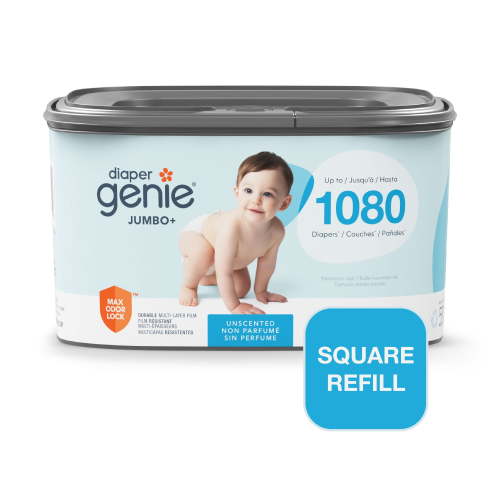 Diaper Genie Refill, Odor-Locking Barrier, Unscented, Holds Up to 1080 Diapers