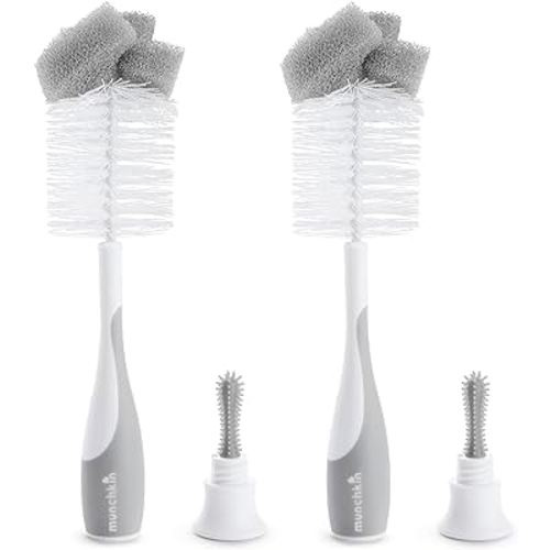 Munchkin® Sponge™ Bottle Brush, Grey, 2 Count (Pack of 1)