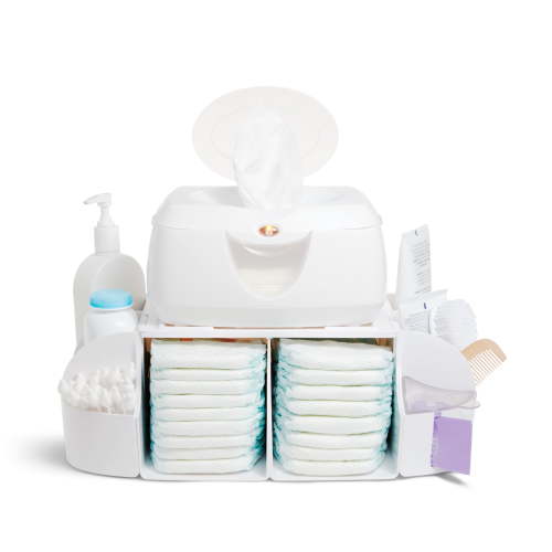 Munchkin Baby Diaper Stacker Change Organizer, White, Unisex