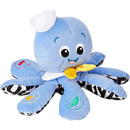 Baby Einstein Octoplush Musical Huggable Stuffed Animal Plush Toy, Learn Colors in 3 Languages, Blue, 11" Age 3 Month and up,