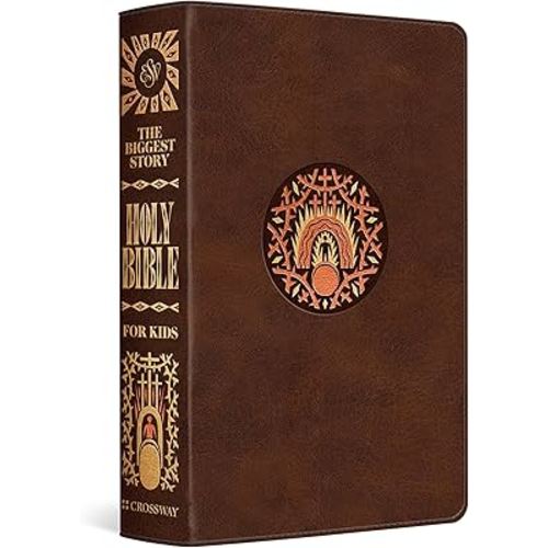 ESV The Biggest Story Holy Bible for Kids (TruTone, Brown, Living Hope Design, Thumb Indexed)