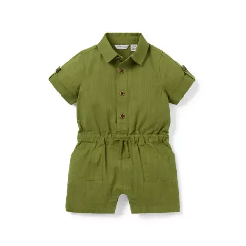 Baby Green Bean Baby Utility Romper by Janie and Jack