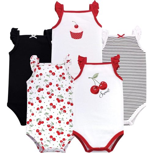 Hudson Baby Unisex Baby Cotton Sleeveless Bodysuits