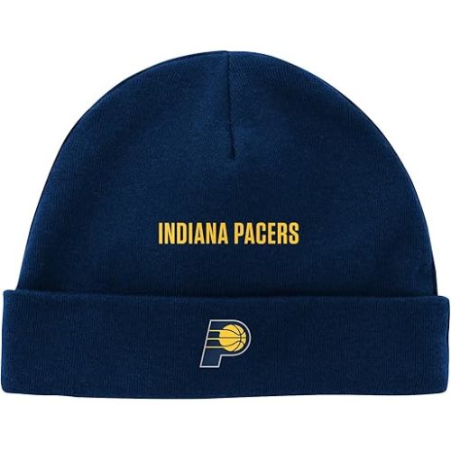 Outerstuff Indiana Pacers NBA Newborn (0-9M) Team Player 2-Pack Hat Set, Navy/White