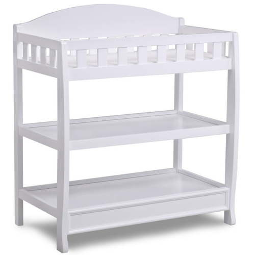 Free Shipping! Delta Children Wilmington Wood Changing Table with Pad, White
