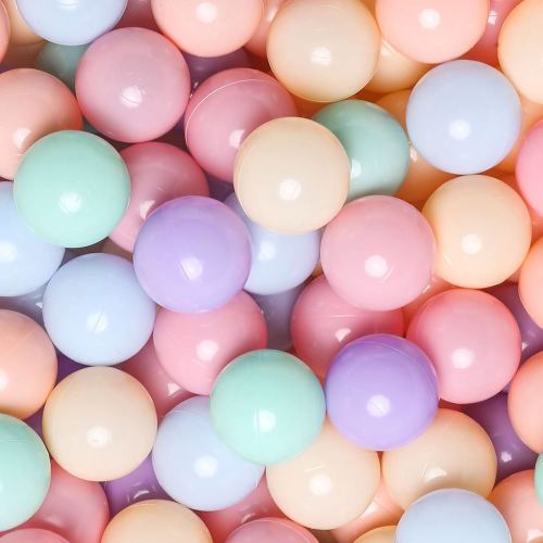 GOGOSO Ball Pits Balls for Toddlers Pack of 50 100 200 Plastics Shape Ball Non-Phthalate Non-BPA Non-Toxic 2.2-Inch Crush Proof Play Balls