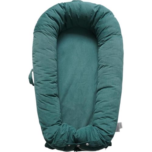 Deluxe Infant Lounger, Baby Nest Cover for Baby Girls & Boys, Newborn Essentials for Baby 0-12 Months, 100% Cotton (DarkForest)