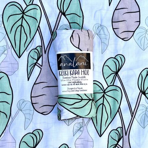 Kalo SWADDLE Hawaii Hawaiian Keiki Baby Blanket