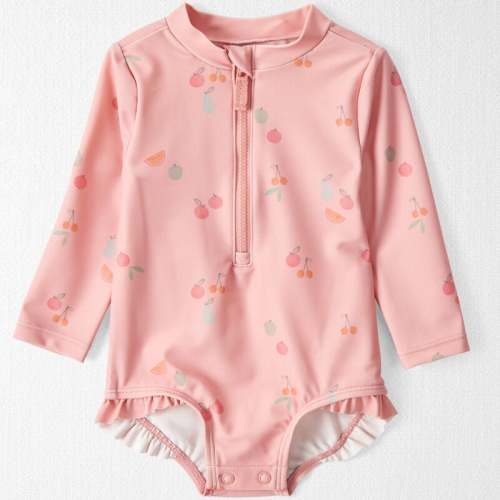 Fruit Print Baby Recycled Ruffle Swimsuit | Carter’s Oshkosh Canada