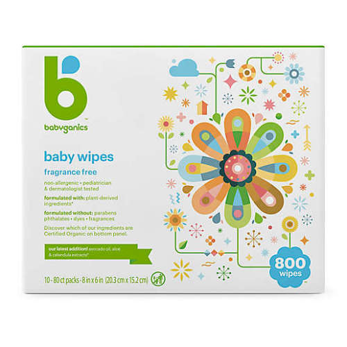 Babyganics® 800-Count Fragrance-Free Baby WipesBabyganics® 800-Count Fragrance-Free Baby Wipes