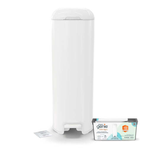 Poubelle à Couches Platinium - Blanche