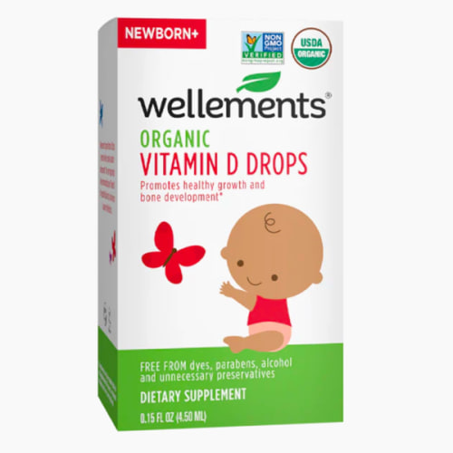 Organic Vitamin D Drops For Infants & Newborn Babies - Vitamin D Drops | Wellements