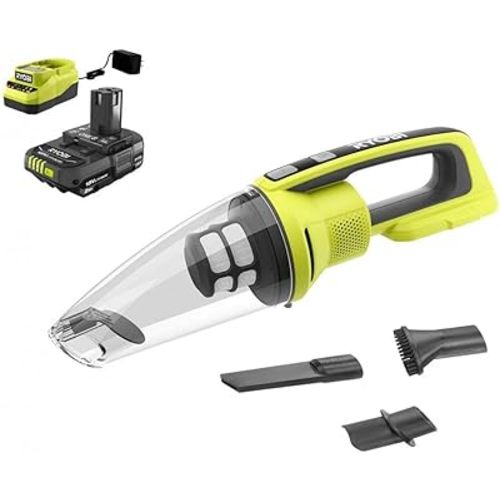 RYOBI ONE+ 18V Cordless Performance Hand Vacuum Kit with 2.0 Ah Battery and Charger
