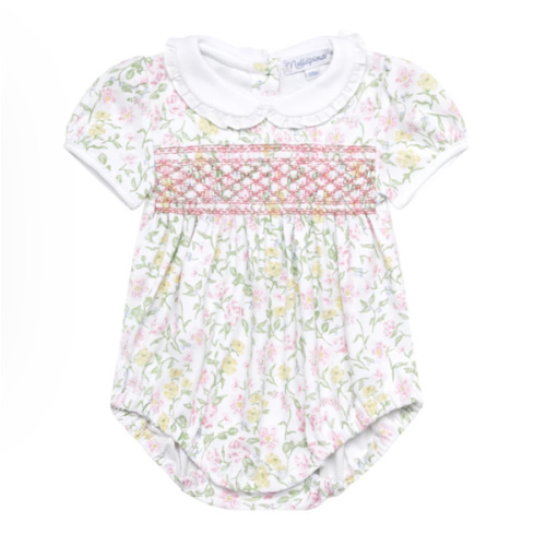 Berry Wildflowers Smocked Bubble
