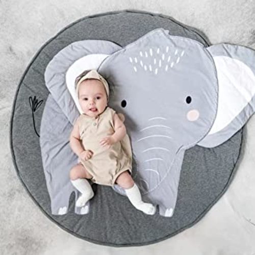 Amazon.com: Abreeze Elephant Tummy Time Mat Child Play Mat Crawling Mat Crawl Cushion Baby Nursery Rug for Kids Children Toddlers Bedroom Tummy Time Blanket : Baby
