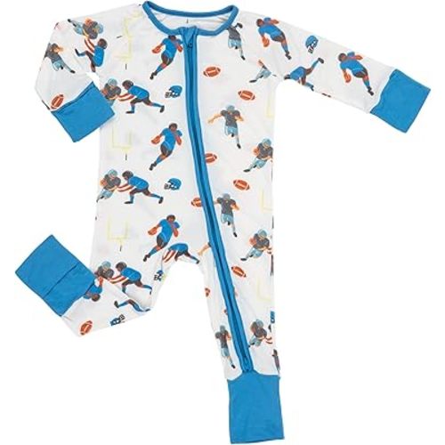 LollyBanks Baby Pajamas, 2-Way Zipper Romper, 95% Viscose Made from Bamboo and 5% Spandex, Baby Sleepers