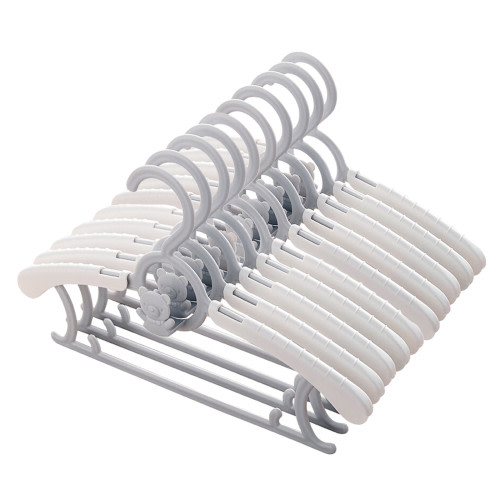 Giyblacko Clothing Hangers 10 Hangers For Children'S Clothes, Increasing, Space Saving, Non-Slip, For Babies