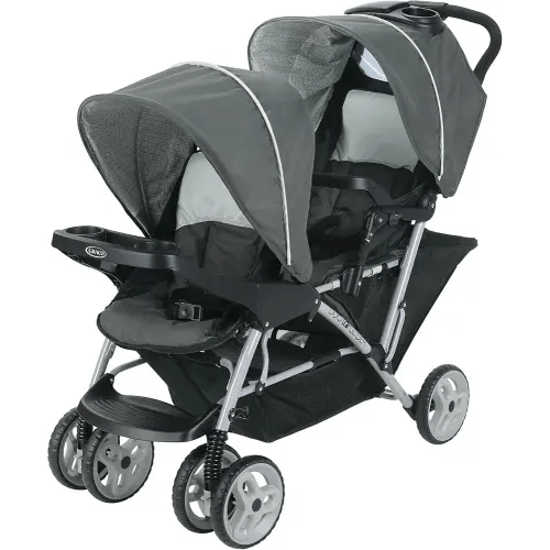 Graco DuoGlider Double Stroller | Lightweight Double Stroller with Tandem Seating, Glacier
