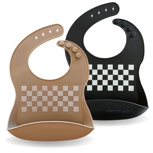 Denver James Silicone Feeding Bibs | Dishwasher Safe. Waterproof. Adjustable.