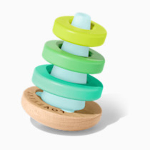 Lovevery Montessori Wobble Stacker, Stacker with 4 Rings - 7 Months+