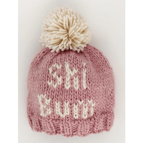 Ski Bum Knit Pom Hat, Rosy