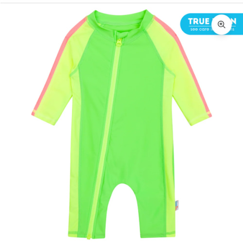 Sunsuit - Long Sleeve Romper Swimsuit | "Neon Green/Yellow"