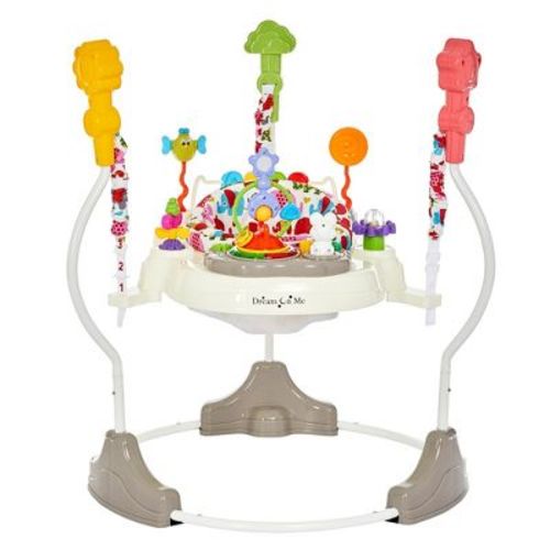 Dream On Me Zany 2-in-1 Baby Activity Center And Bouncer In Elephant Print