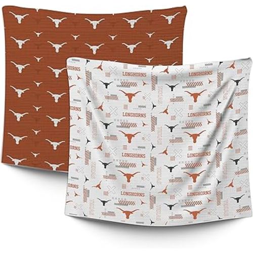 Pegasus Sports Officially Licensed NCAA Home & Away 2 Pack Baby Blankets