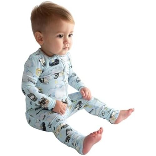 Posh Peanut Convertible Baby Sleepers - Girls Footless Baby Pajamas with 2 Way Zipper for Easy Diaper Changes