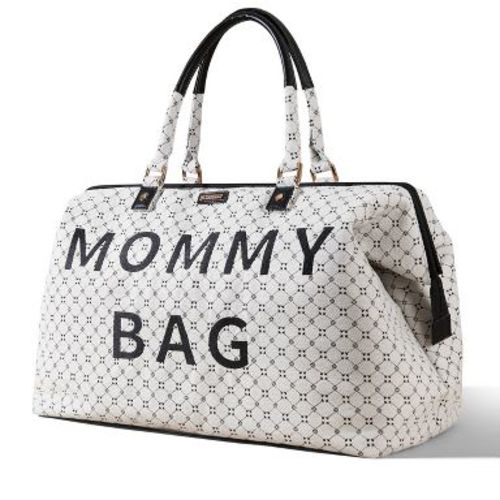 Mommy Travel Bag-White with Letter