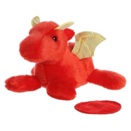 Aurora Mini Daring Dragon Shoulderkins Adorable Stuffed Animal Red 4"