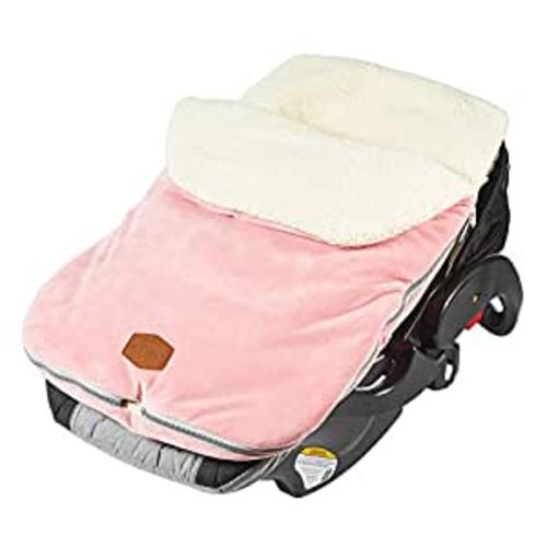 Bundle Me Winter Baby Car Seat Cover and Bunting Bag — Original — Blush Pink — Sherpa Lined Baby Carrier Cover — Winter Baby Essentials : Baby