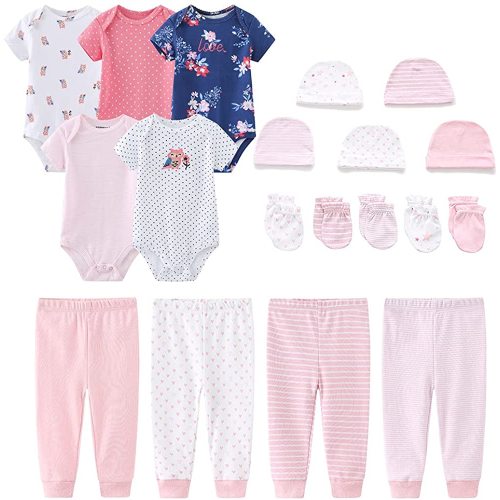 Unisex Baby Layette Essentials Giftset Clothing Set 19-Piece