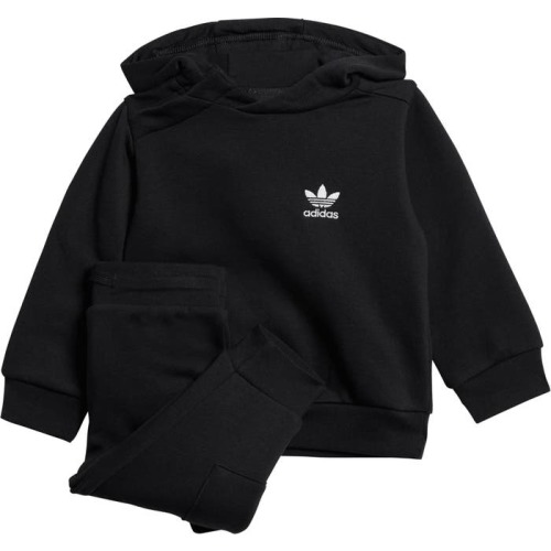 Baby Trefoil Hoodie & Cargo Joggers Set, 6M, Black